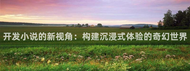 沐鸣2代理：开发小说的新视角：构建沉浸式体验的奇幻世界